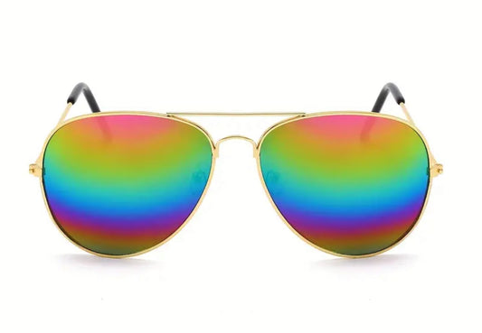 Unisex Rainbow Mirrored Glasses