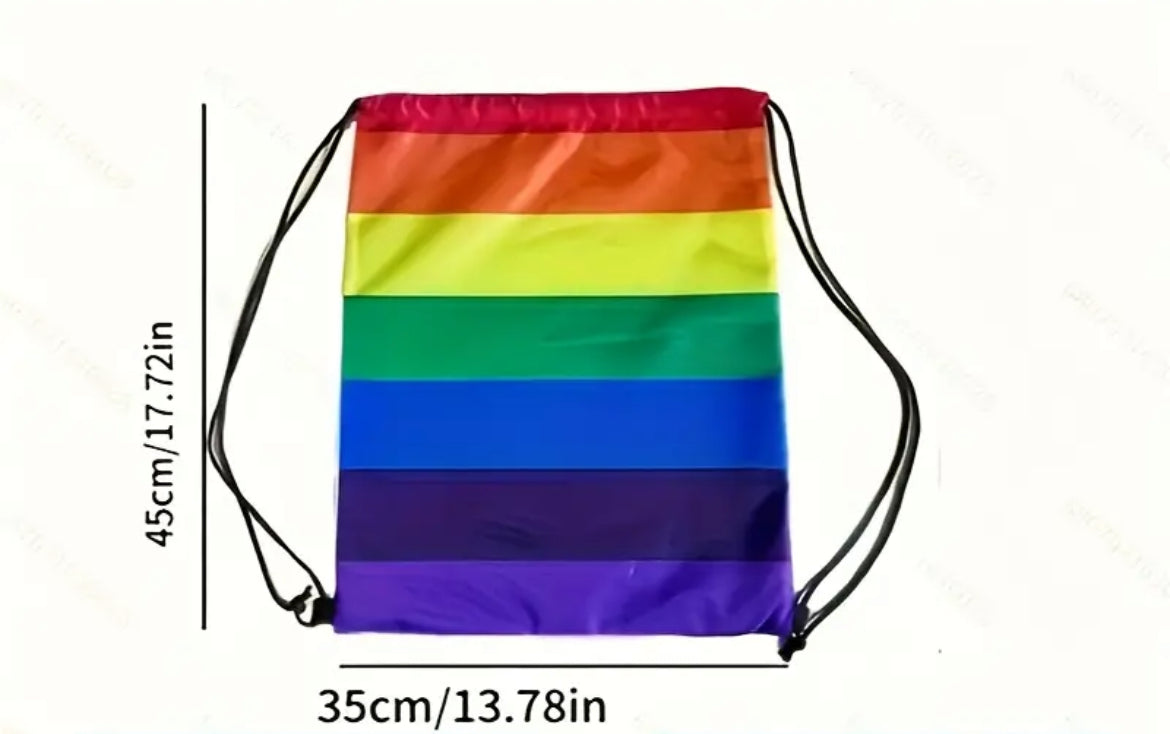 Rainbow Drawstring Bag