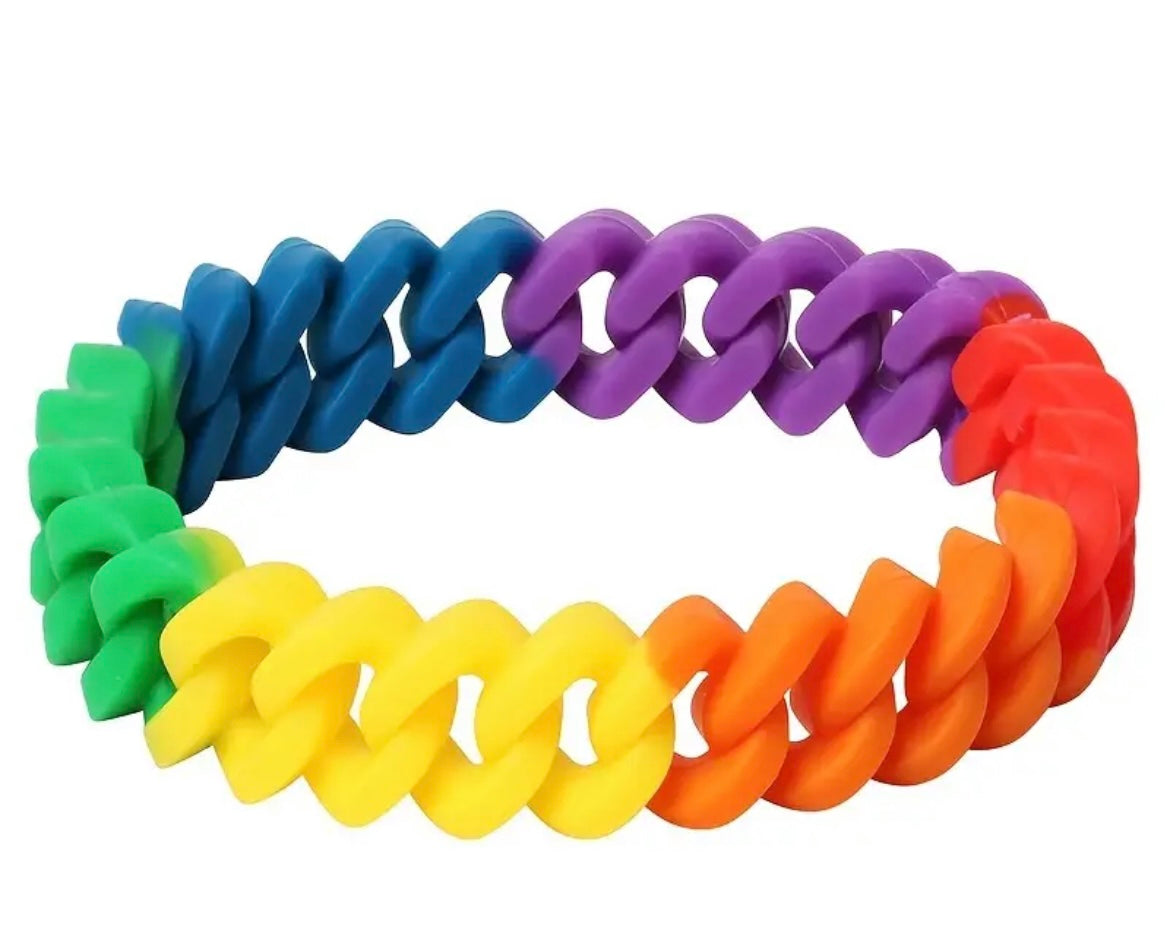 Rainbow Chainlink Bracelet