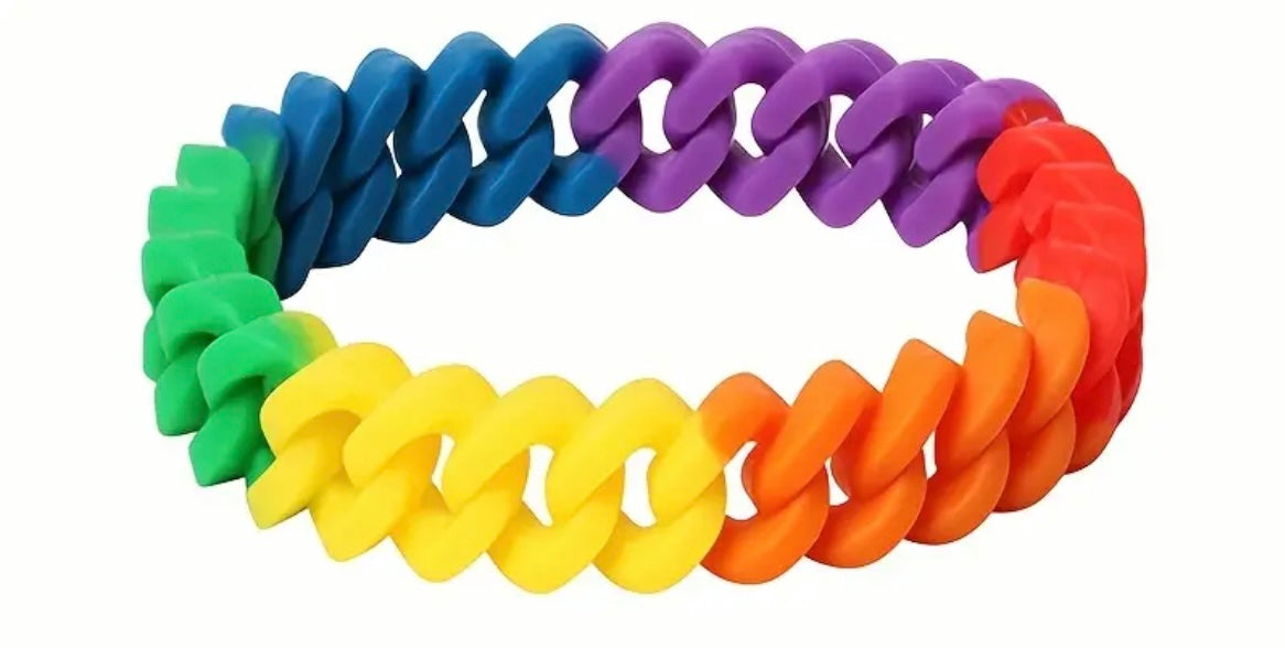 Rainbow Chainlink Bracelet